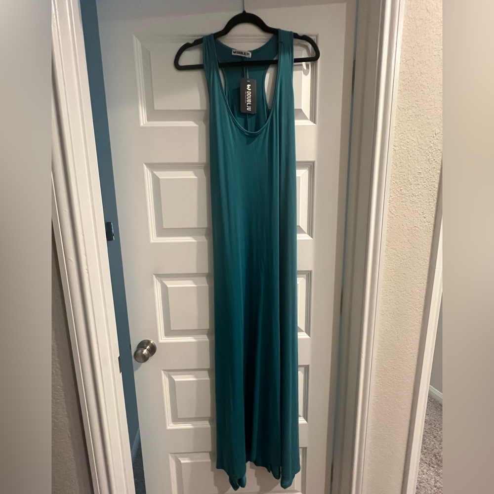 NWT, Doublju, Teal Maxi Dress, Size 2XL